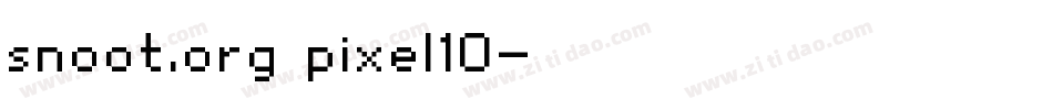 snoot.org pixel10字体转换